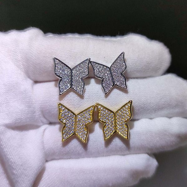 stud micro pave cubic zirconia bling iced out butterfly earring for women men hip hop rapper jewelry, Golden;silver
stud micro pave cubic zirconia bling iced out butterfly earring for women men hip hop rapper jewelry, Golden;silver