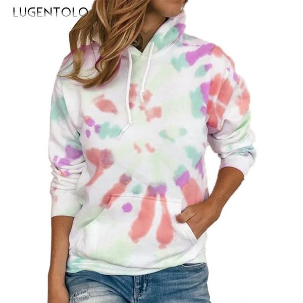 women's hoodies & sweatshirts lugentolo autumn hooded long-sleeved casual tie-dye printed multi-color plus size 5xl female loose, Black
women's hoodies & sweatshirts lugentolo autumn hooded long-sleeved casual tie-dye printed multi-color plus size 5xl female loose, Black