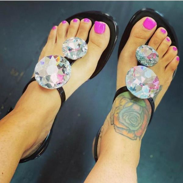 summer luxury women sandals big rhinestones jelly shoes back strap buckle flat heel fashion casual beach ladies female, Black
summer luxury women sandals big rhinestones jelly shoes back strap buckle flat heel fashion casual beach ladies female, Black