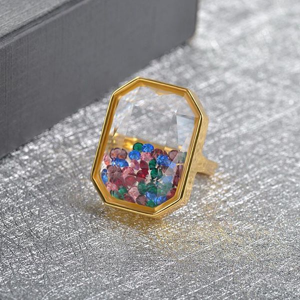 cluster rings luxury personility exaggerated rhinestone gravel jewelry glass square ring creative color crystal women's geometric, Golden;silver
cluster rings luxury personility exaggerated rhinestone gravel jewelry glass square ring creative color crystal women's geometric, Golden;silver