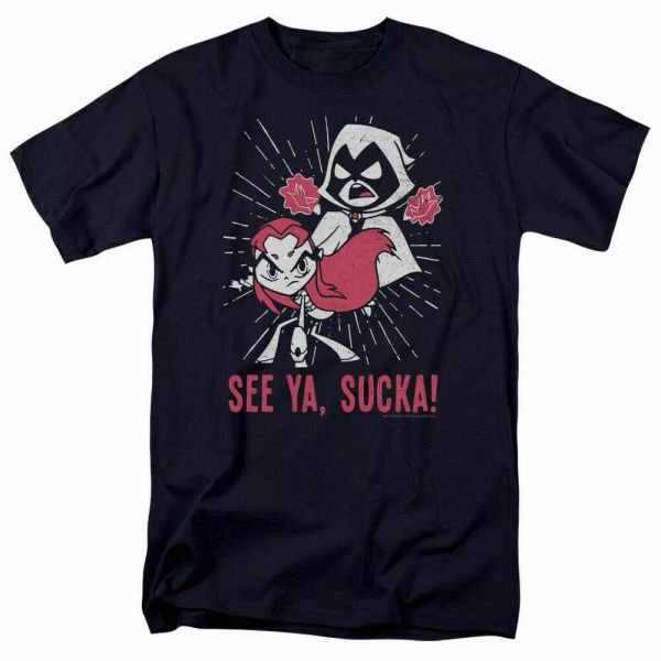 teen titans go suckas t shirt mens licensed cartoon merch raven starfire navy, White;black
teen titans go suckas t shirt mens licensed cartoon merch raven starfire navy, White;black