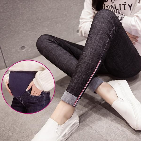 pregnant women flexible pants jeans korean version of spring autumn wear maternity clothes leggings trousers bottoms, White
pregnant women flexible pants jeans korean version of spring autumn wear maternity clothes leggings trousers bottoms, White