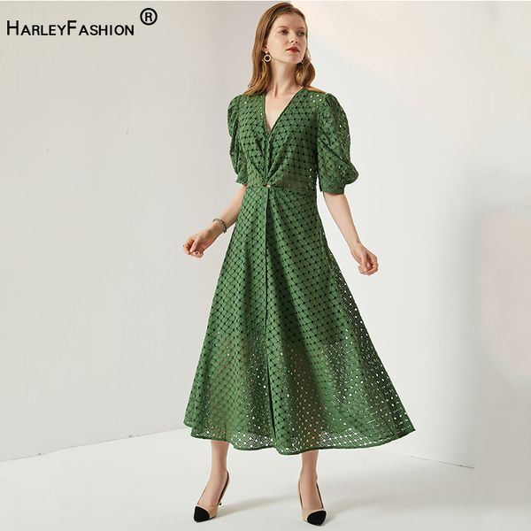 harleyfashion 2021 new summer elegant v-neck hollow-out hole solid color holiday green french dress high quality, Black;gray
harleyfashion 2021 new summer elegant v-neck hollow-out hole solid color holiday green french dress high quality, Black;gray