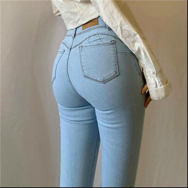 stretch slim high waist women jean push up hips elastic cotton blue denim pants female casual trousers plus size
stretch slim high waist women jean push up hips elastic cotton blue denim pants female casual trousers plus size