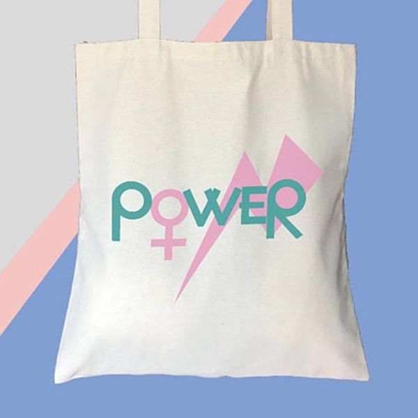 shopping bags girl power tote bag canvas feminist travel cosmetic handbag graphic gift with zipper
shopping bags girl power tote bag canvas feminist travel cosmetic handbag graphic gift with zipper