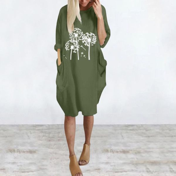 casual dresses 40# womens dress plus size basic floral print short sleeve o-neck pocket pullover knee-length sundress vestidos, Black;gray
casual dresses 40# womens dress plus size basic floral print short sleeve o-neck pocket pullover knee-length sundress vestidos, Black;gray