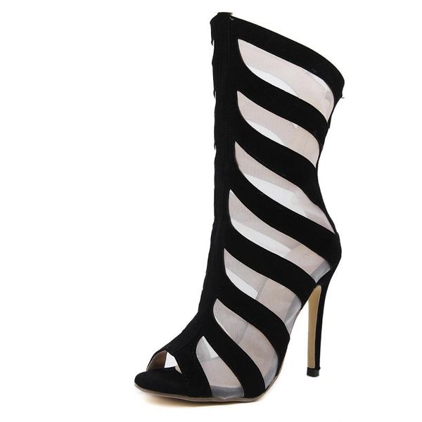 sandals women's high-heeled fashion hollow mesh fish mouth breathable 2021 lightweight dating banquet boots, Black
sandals women's high-heeled fashion hollow mesh fish mouth breathable 2021 lightweight dating banquet boots, Black