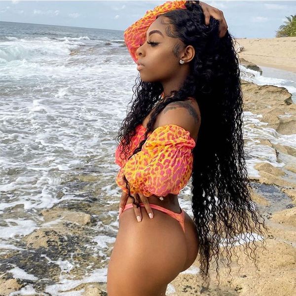 women's swimwear leopard gradient bikini long-sleeved sunscreen two-piece high waist swimsuit women biquini bath, White;black
women's swimwear leopard gradient bikini long-sleeved sunscreen two-piece high waist swimsuit women biquini bath, White;black