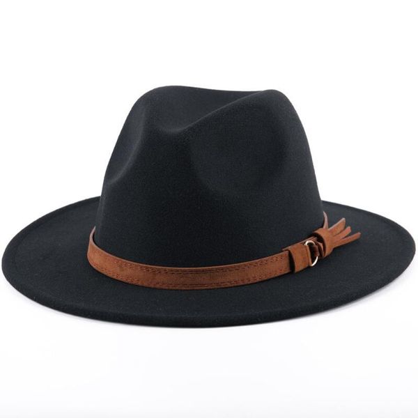 wide brim hats fedora wool hat for men women classic felt panama trilby with buckle belt british style jazz cap winter autumn, Blue;gray
wide brim hats fedora wool hat for men women classic felt panama trilby with buckle belt british style jazz cap winter autumn, Blue;gray