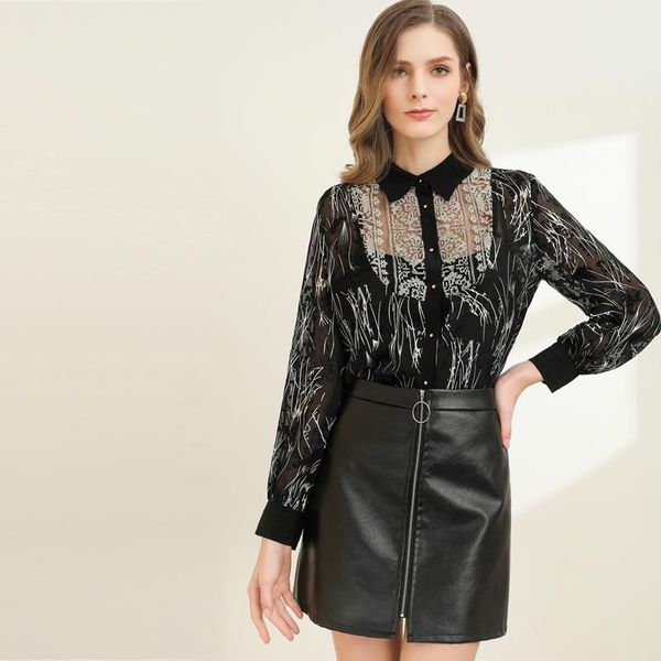women's blouses & shirts xiaomoli light and thin silk jacquard printed shirt with lace 3d polka dot spring summer fashion 2021, White
women's blouses & shirts xiaomoli light and thin silk jacquard printed shirt with lace 3d polka dot spring summer fashion 2021, White