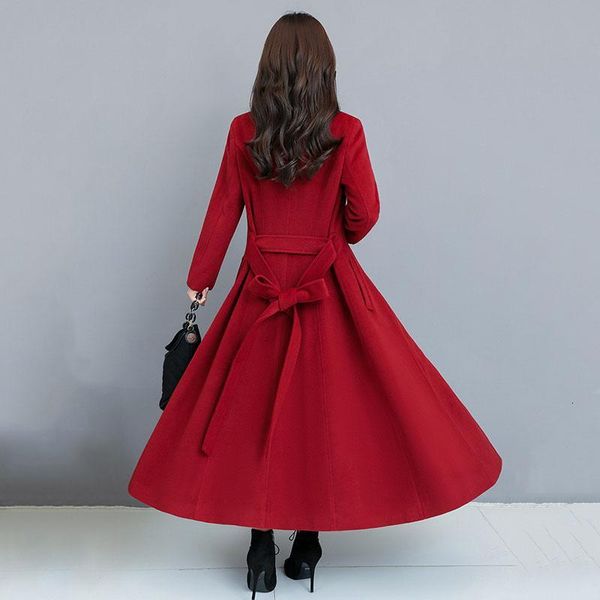 women's wool & blends autumn winter woolen coat women2021 single breasted long-sleeve mid-length plus velvet thick cashmere overcoat fe, Black
women's wool & blends autumn winter woolen coat women2021 single breasted long-sleeve mid-length plus velvet thick cashmere overcoat fe, Black