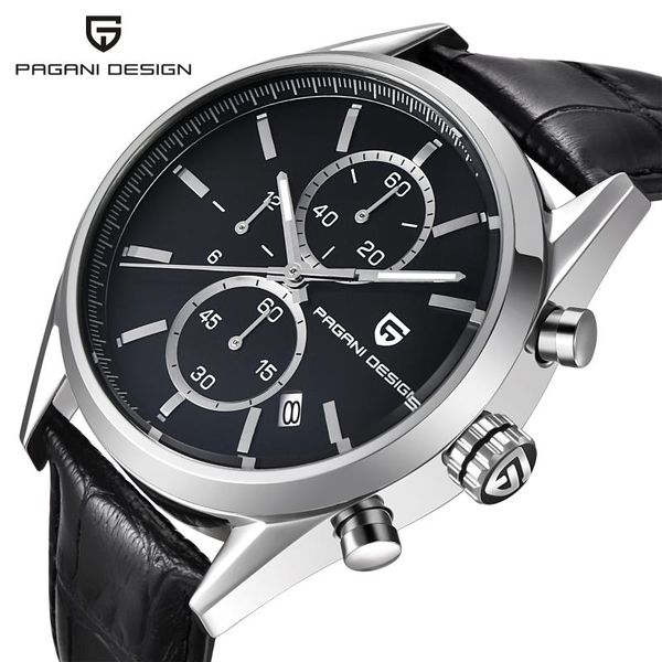 wristwatches pagani design chronograph leather watches men sports waterproof quartz watch japan movt wristwatch clock relogio masculino, Slivery;brown
wristwatches pagani design chronograph leather watches men sports waterproof quartz watch japan movt wristwatch clock relogio masculino, Slivery;brown