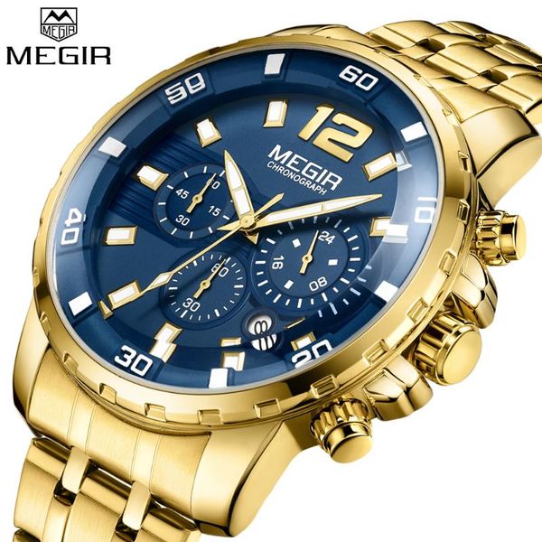 wristwatches megir brand 2068 casual chronograph men watch luxury military stainless steel wrist watches clock montre homme, Slivery;brown
wristwatches megir brand 2068 casual chronograph men watch luxury military stainless steel wrist watches clock montre homme, Slivery;brown