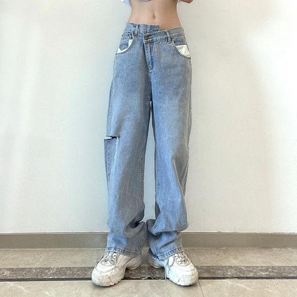 women's jeans women loose 2021 ripped wide leg high waist blue wash casual streetwear hollow out cotton denim trousers baggy jean pants
women's jeans women loose 2021 ripped wide leg high waist blue wash casual streetwear hollow out cotton denim trousers baggy jean pants