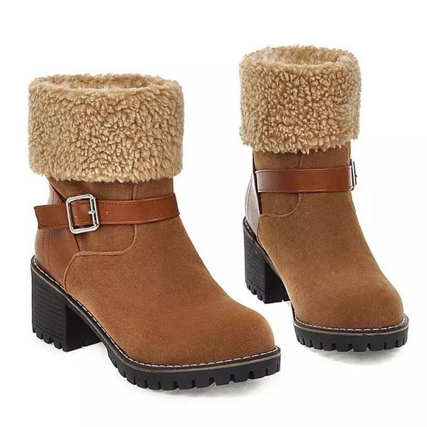 boots women suede ankle anti slip waterproof chunky heel snow winter warm booties plus velvet cotton shoes 35-40 a1, Black
boots women suede ankle anti slip waterproof chunky heel snow winter warm booties plus velvet cotton shoes 35-40 a1, Black