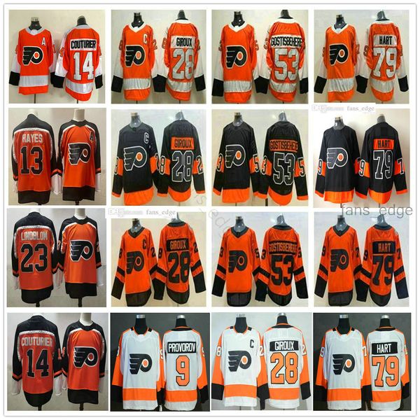 2021 Reverse Retro Hockey Philadelphia Flyers 28 Claude Giroux Jerseys 79 Carter Hart 14 Sean Couturier 9 Ivan Provorov 13 Kevin Hayes 11 Tr, Black;red
2021 Reverse Retro Hockey Philadelphia Flyers 28 Claude Giroux Jerseys 79 Carter Hart 14 Sean Couturier 9 Ivan Provorov 13 Kevin Hayes 11 Tr, Black;red