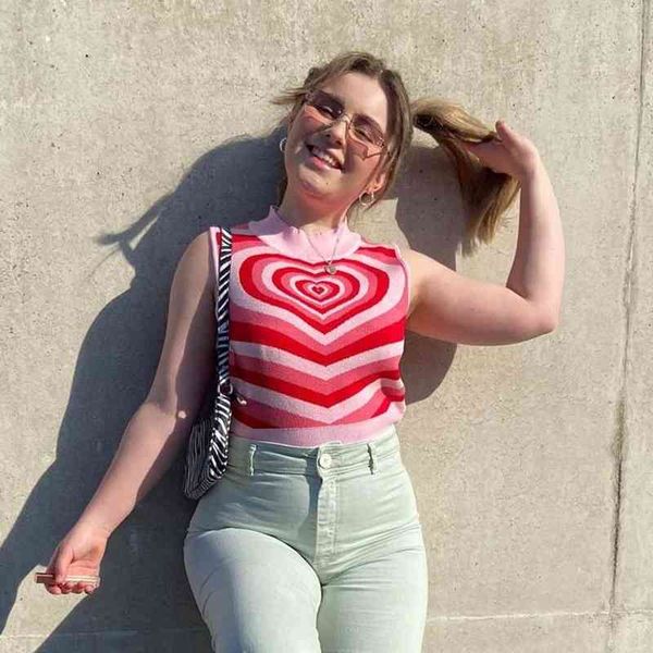 short sleeve t-shirt women's wear summer round neck pullover knitted sleeveless vest women's wear y2k korean 210602, White
short sleeve t-shirt women's wear summer round neck pullover knitted sleeveless vest women's wear y2k korean 210602, White