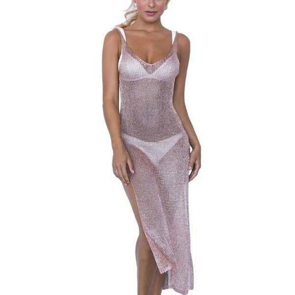 women's swimwear women straps slit beach dress see-through crochet sleeveless wrapped bikini cover-ups party vacation sequined midi sun, White;black
women's swimwear women straps slit beach dress see-through crochet sleeveless wrapped bikini cover-ups party vacation sequined midi sun, White;black