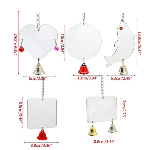other bird supplies funny parrot mirror cute shape hanging bell pet playing toy cage decoration 896a
other bird supplies funny parrot mirror cute shape hanging bell pet playing toy cage decoration 896a