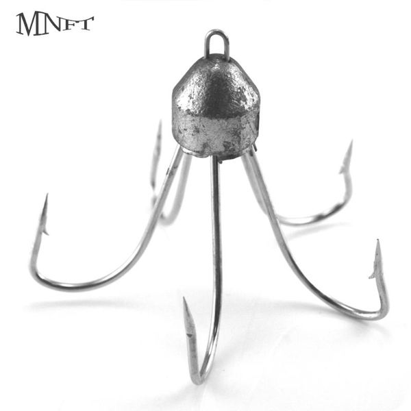 with lead head five anchor claw barbed fishhooks fishing tools gear wholesale size 30&42&51&61g hooks
with lead head five anchor claw barbed fishhooks fishing tools gear wholesale size 30&42&51&61g hooks