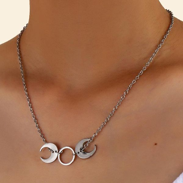pendant necklaces 2021 trend triple goddess moon symbol crescent necklace opal healing crystal sailor for women unusual charm, Silver
pendant necklaces 2021 trend triple goddess moon symbol crescent necklace opal healing crystal sailor for women unusual charm, Silver