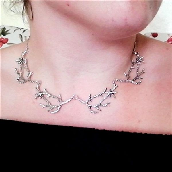 pendant necklaces 2021 antler branches necklace witch fantasy forest jewelry gothic statement wedding magic wiccan fashion gift women novelt, Silver
pendant necklaces 2021 antler branches necklace witch fantasy forest jewelry gothic statement wedding magic wiccan fashion gift women novelt, Silver
