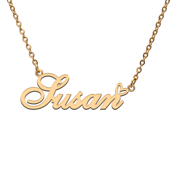 charms god with love heart personalized character necklace name susan for friend jewelry gift, Bronze;silver
charms god with love heart personalized character necklace name susan for friend jewelry gift, Bronze;silver