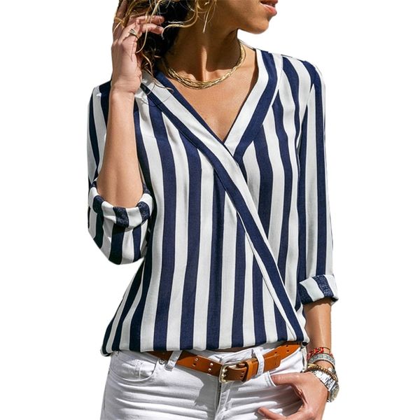 fashion women striped blouse shirt summer v-neck long sleeve casual blouses female slim blusas shirts 210401, White
fashion women striped blouse shirt summer v-neck long sleeve casual blouses female slim blusas shirts 210401, White