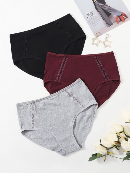 3pack plus solid panty set f0tt#, Black;white
3pack plus solid panty set f0tt#, Black;white