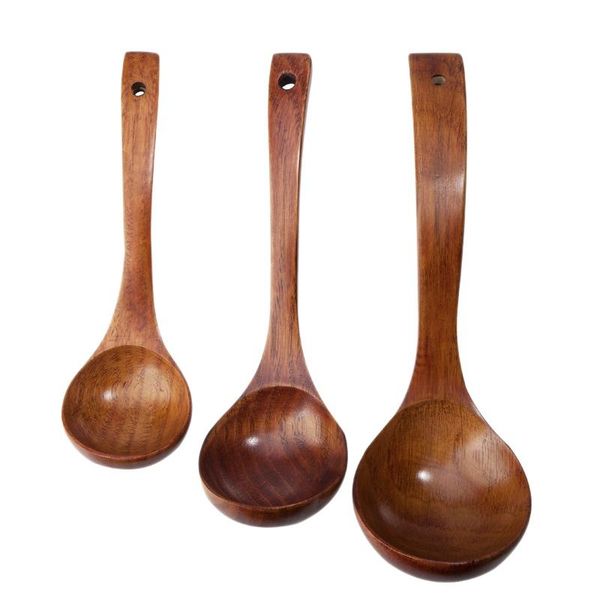 spoons natural wood long handled rice soup cooking big ladle pot spoon tableware tools(1 set of 3)
spoons natural wood long handled rice soup cooking big ladle pot spoon tableware tools(1 set of 3)