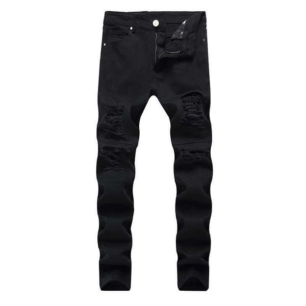 frayed men jeans trendy micro-elastic small straight slim young fashion men's trousers jeans four season for male x0621, Blue
frayed men jeans trendy micro-elastic small straight slim young fashion men's trousers jeans four season for male x0621, Blue