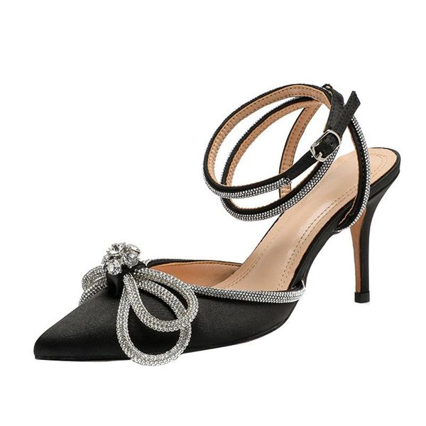 sandals ippeum 2021 elegant crystal wedding shoes summer big bowtie clear transparent heel party pumps women rhinestone strap, Black
sandals ippeum 2021 elegant crystal wedding shoes summer big bowtie clear transparent heel party pumps women rhinestone strap, Black