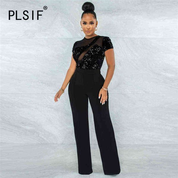 ins fashion women romper short sleeve sequin elegant party club jumpsuit female body mujer 211115, Black;white
ins fashion women romper short sleeve sequin elegant party club jumpsuit female body mujer 211115, Black;white