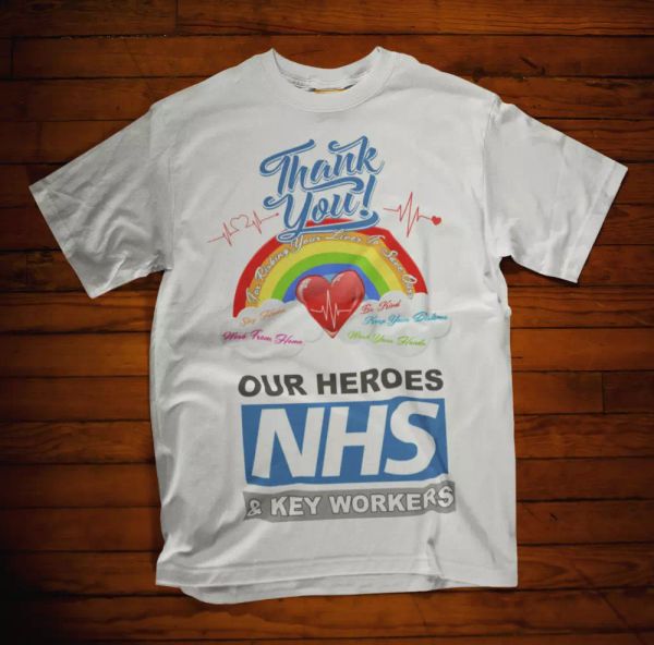 thank you nhs & key t-shirt workers nurse doctor rainbow stay safe tee uk gift, White;black
thank you nhs & key t-shirt workers nurse doctor rainbow stay safe tee uk gift, White;black