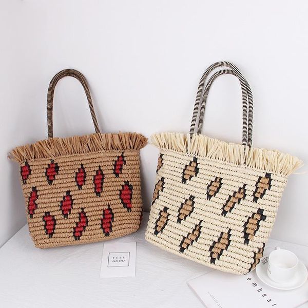 fashion straw bag leopard pattern hand woven beach leisure hand-held women's clutch bags
fashion straw bag leopard pattern hand woven beach leisure hand-held women's clutch bags
