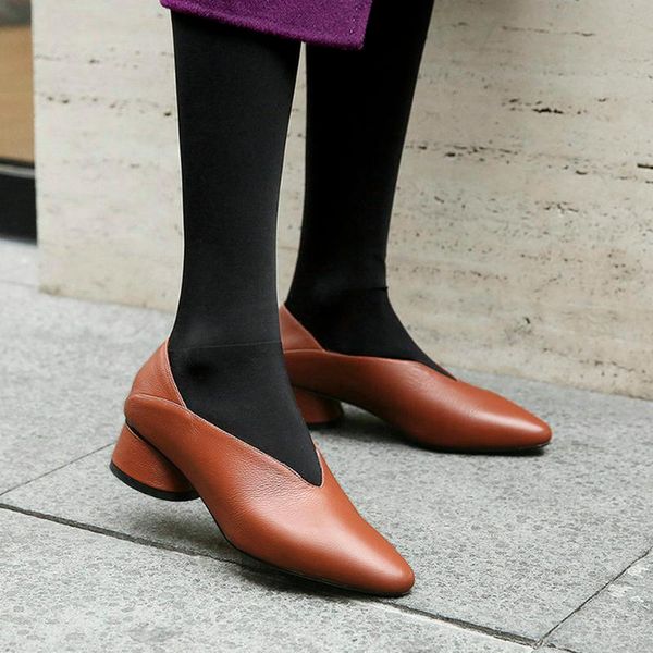 dress shoes eshtonshero women's woman pumps cow leather+pu med heels summer pointed toe solid classic ladies wedding size 2-9, Black
dress shoes eshtonshero women's woman pumps cow leather+pu med heels summer pointed toe solid classic ladies wedding size 2-9, Black