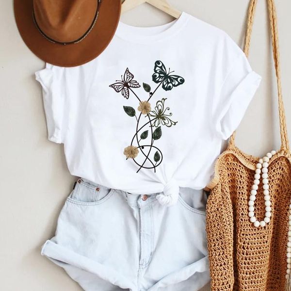 women's t-shirt women cartoon butterfly printing style short sleeve fashion summer lady print tee graphic t female tshirts clothes, White
women's t-shirt women cartoon butterfly printing style short sleeve fashion summer lady print tee graphic t female tshirts clothes, White