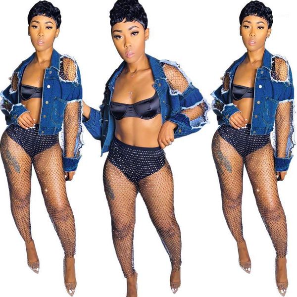 women's jackets s390180 wholesale items women denim jacket off-shoulder holes short coat plus size clothing, Black;brown
women's jackets s390180 wholesale items women denim jacket off-shoulder holes short coat plus size clothing, Black;brown