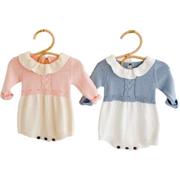 rompers long sleeve peter pan collar autumn romper knitted cotton baby sweater infant girl jumpsuit 210417, Blue
rompers long sleeve peter pan collar autumn romper knitted cotton baby sweater infant girl jumpsuit 210417, Blue