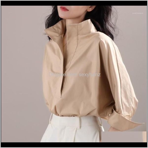 blouses & shirts clothing apparel drop delivery 2021 spring autumn style cotton blouse shirt womens turn-down collar solid color button casu, White
blouses & shirts clothing apparel drop delivery 2021 spring autumn style cotton blouse shirt womens turn-down collar solid color button casu, White