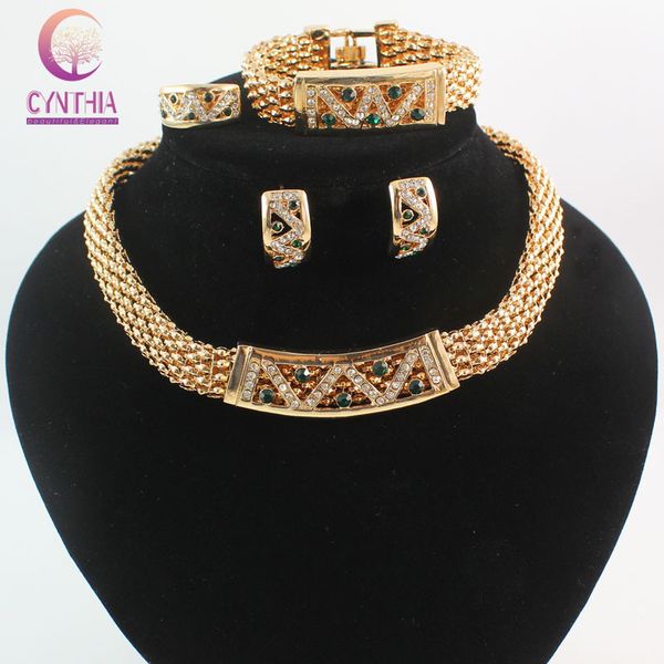 new 18k gold plated austria crystal pendant necklace earrings bracelet ring bridal jewelry set party luxury jewellery, Black
new 18k gold plated austria crystal pendant necklace earrings bracelet ring bridal jewelry set party luxury jewellery, Black