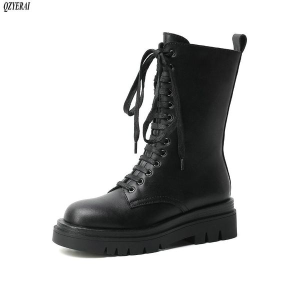 boots 2021 autumn winter the women genuine leather lace-up riding european fashion shoes, Black
boots 2021 autumn winter the women genuine leather lace-up riding european fashion shoes, Black