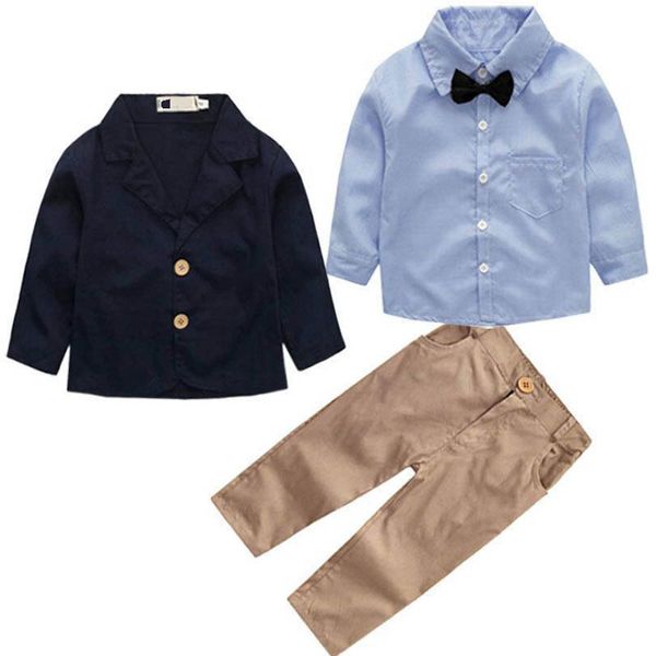 kids clothing sets boy suit boys outfits children clothes spring and autumn gentleman children's wear long sleeve shirt pants three-pie, White
kids clothing sets boy suit boys outfits children clothes spring and autumn gentleman children's wear long sleeve shirt pants three-pie, White
