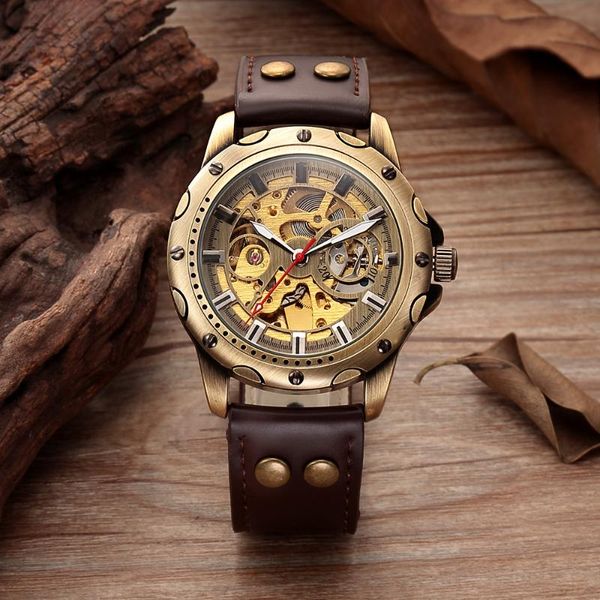 wristwatches shenhua men's classic retro wrist mechanical watch fashion skeleton steampunk self winding men relogio masculino, Slivery;brown
wristwatches shenhua men's classic retro wrist mechanical watch fashion skeleton steampunk self winding men relogio masculino, Slivery;brown