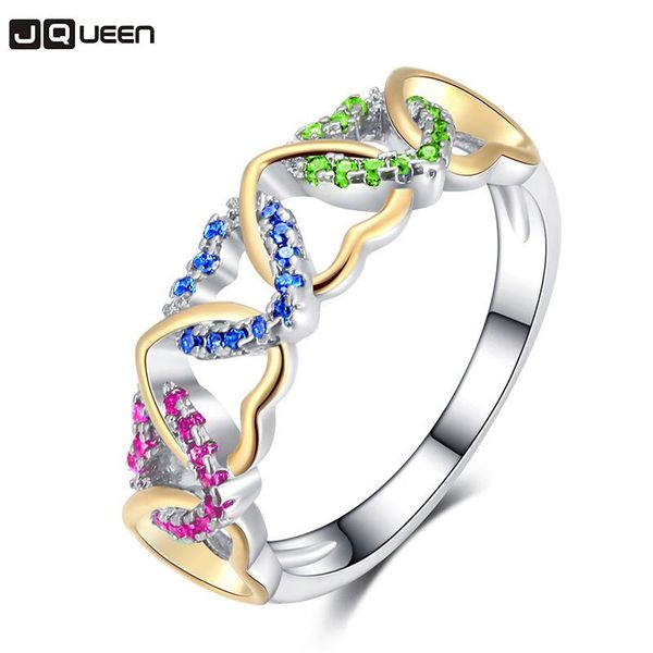 wedding rings women bijoux double color finger ring woman originality multicolor crystal winding heart-shaped female jewelry, Slivery;golden
wedding rings women bijoux double color finger ring woman originality multicolor crystal winding heart-shaped female jewelry, Slivery;golden