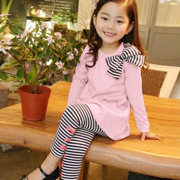children clothing set casual spring autumn long sleeve bow stripe pants outfits 2pcs kids tracksuit girls sets, White
children clothing set casual spring autumn long sleeve bow stripe pants outfits 2pcs kids tracksuit girls sets, White