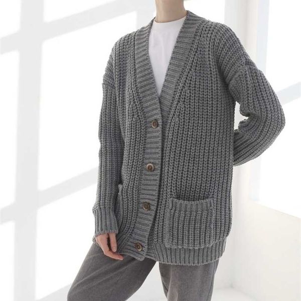 spring autumn winter casual knit coat wool long cardigan thick warm jacket 211103, White;black
spring autumn winter casual knit coat wool long cardigan thick warm jacket 211103, White;black