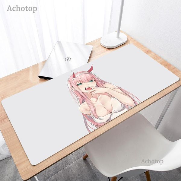 mouse pads & wrist rests zero two pad anime cool large desk laprubber mat xxl pc gamer gaming keyboards