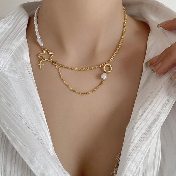 pendant necklaces origin summer luxury asymmetry irregular flower chokers necklace for women genuine pearl beaded metal jewelry, Silver
pendant necklaces origin summer luxury asymmetry irregular flower chokers necklace for women genuine pearl beaded metal jewelry, Silver