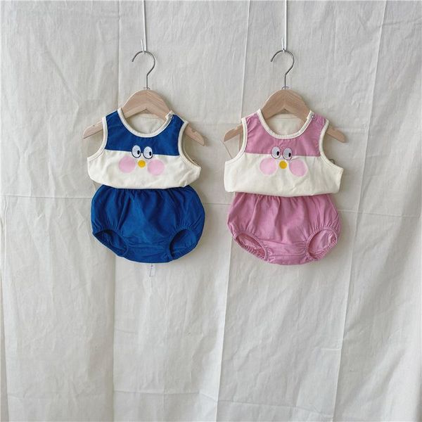 clothing sets summer baby clothes set born boy girl cartoon chick pattern cotton sleeveless + infant solid pp pant 2pcs, White
clothing sets summer baby clothes set born boy girl cartoon chick pattern cotton sleeveless + infant solid pp pant 2pcs, White